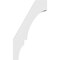 Ekena Millwork 3 1/2-in. W x 16-in. D x 28-in. H Balboa Architectural Grade PVC Knee Brace BRCP035X16X28BOA - alternate 6